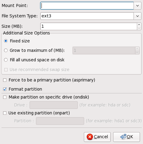 Creating Partitions